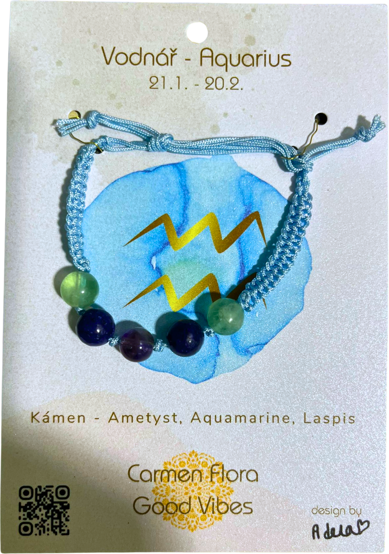 Vodnář - energetický náramek