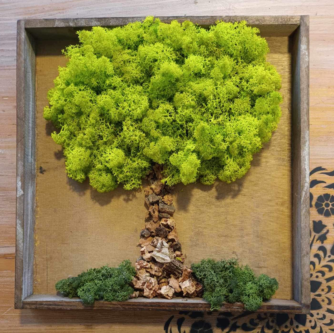 Workshop - Výroba mechového obrazu