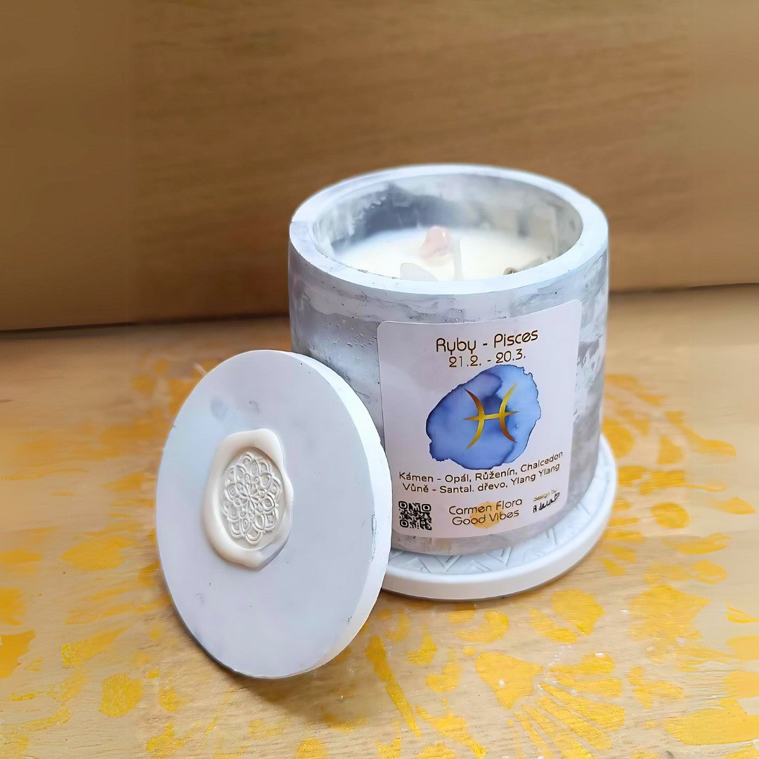 Ryby - aromatická svíčka
