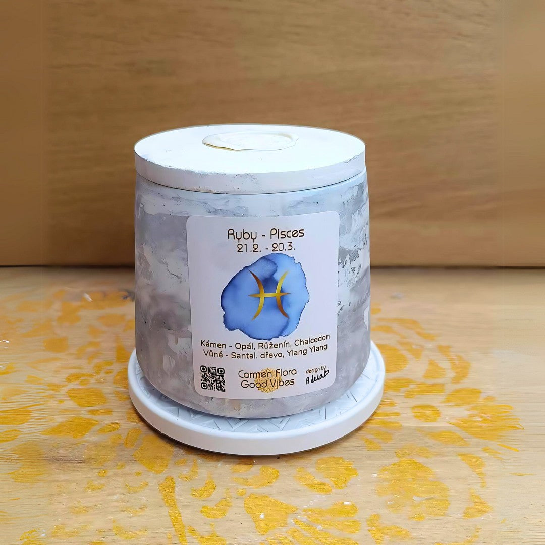 Ryby - aromatická svíčka
