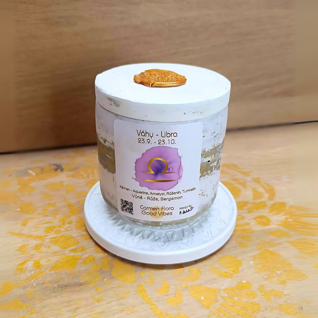 Váhy - aromatická svíčka