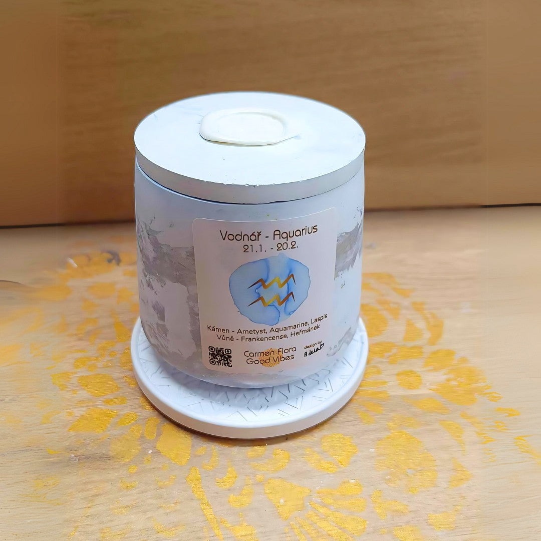 Vodnář - aromatická svíčka