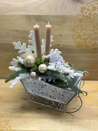 Adventní sáňky "Stříbrná Hvězda"