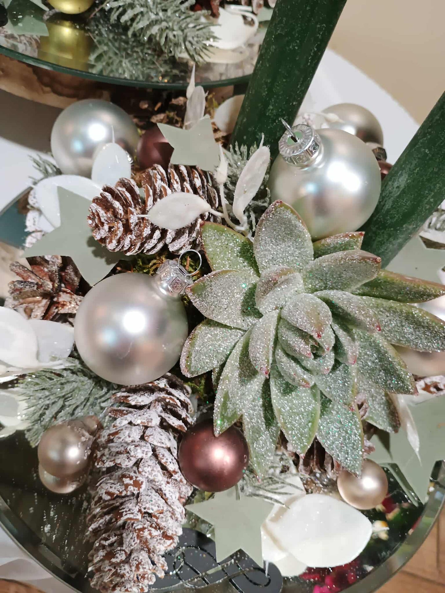 Adventní Zrcadlová Dekorace