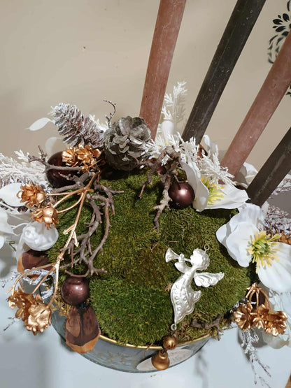 Adventí Dekorace s Mechoem