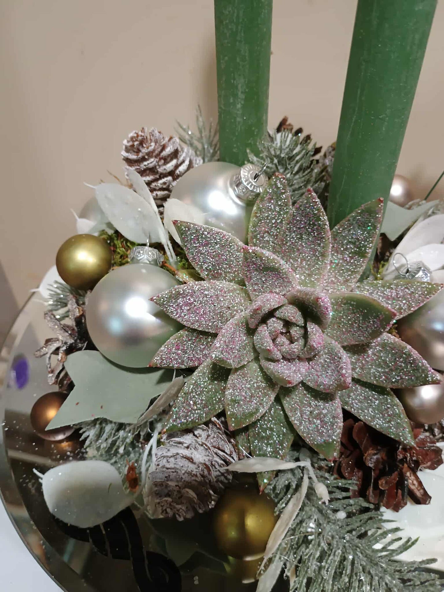 Adventní Zrcadlová Dekorace