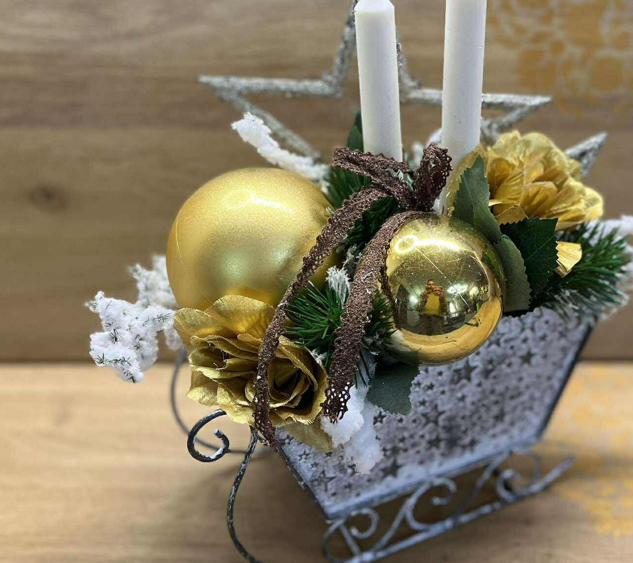 Adventní sáňky "Stříbrná Hvězda"