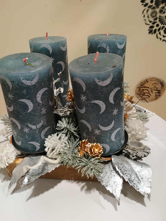 Adventní Svícen "Půlnoční Měsíc"
