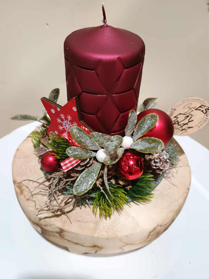 Vánoční Svícen "Sváteční Polibek"