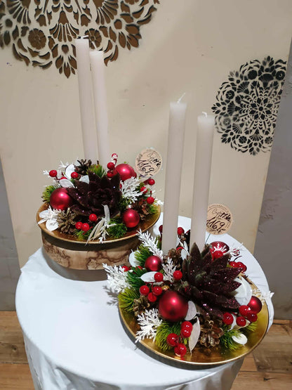 Slavnostní Svícen "Zimní Růže"