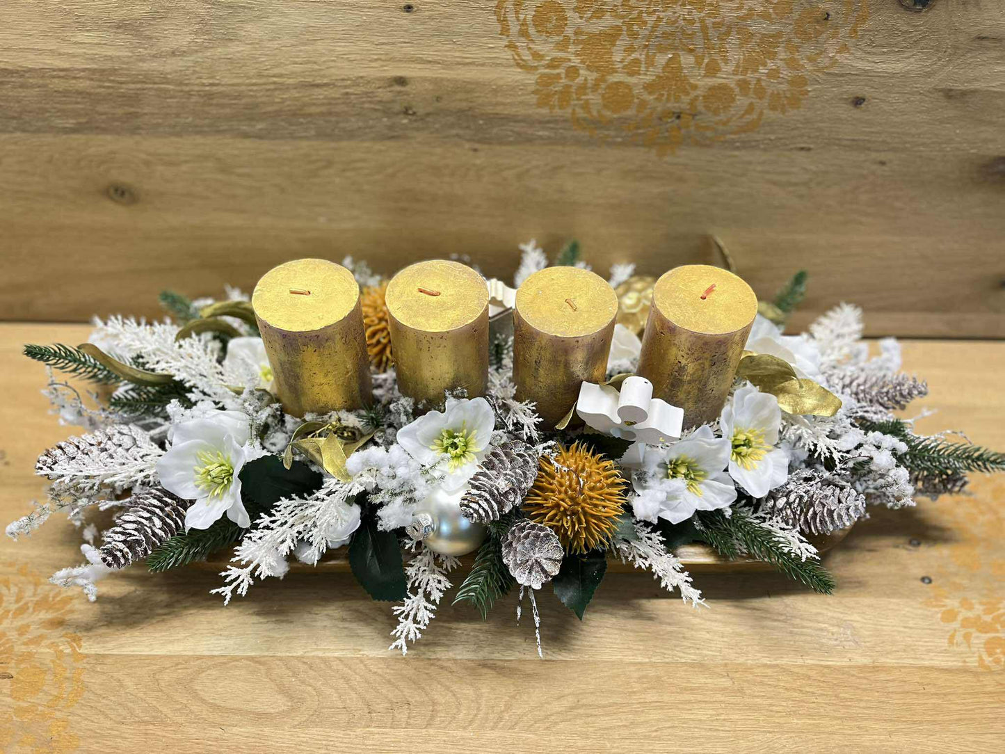 Adventní Svícen "Zlaté Ticho"