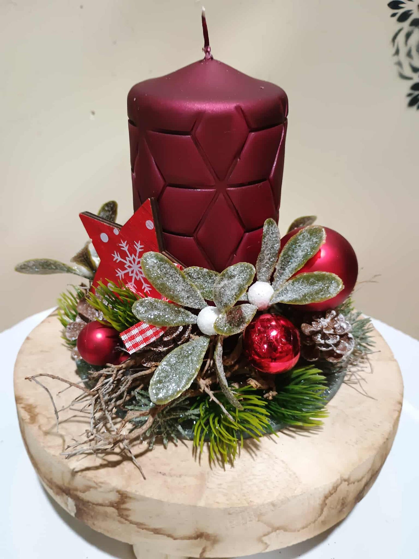 Vánoční Svícen "Sváteční Polibek"