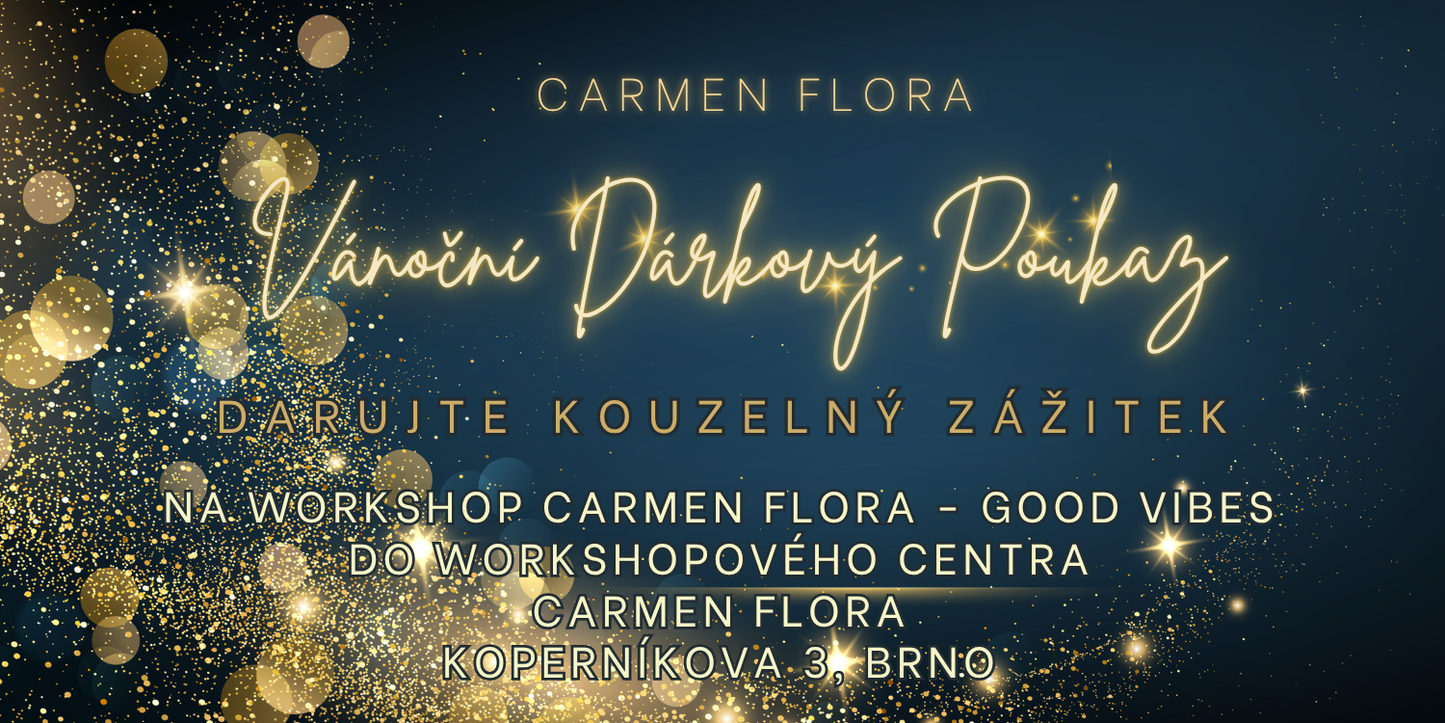 Vánoční dárkový poukaz na Workshop Carmen Flora