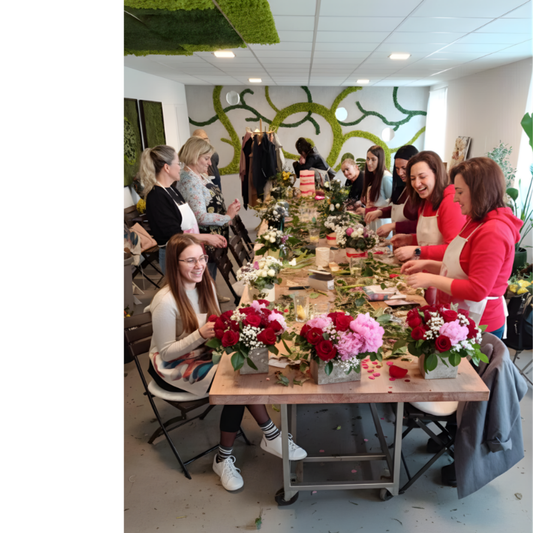 Workshop - Valentýnský flowerbox a kytice