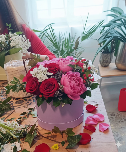 Workshop - Valentýnský flowerbox a kytice